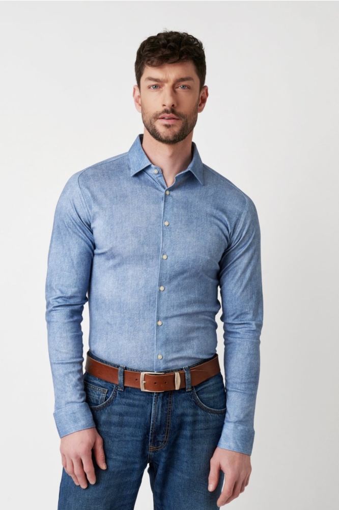 Desoto blauwe heren overhemd | Model
