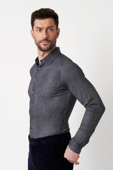 Desoto CASUAL KENT 1 1 87328 3 749 CIRCLES NAVY DENIM