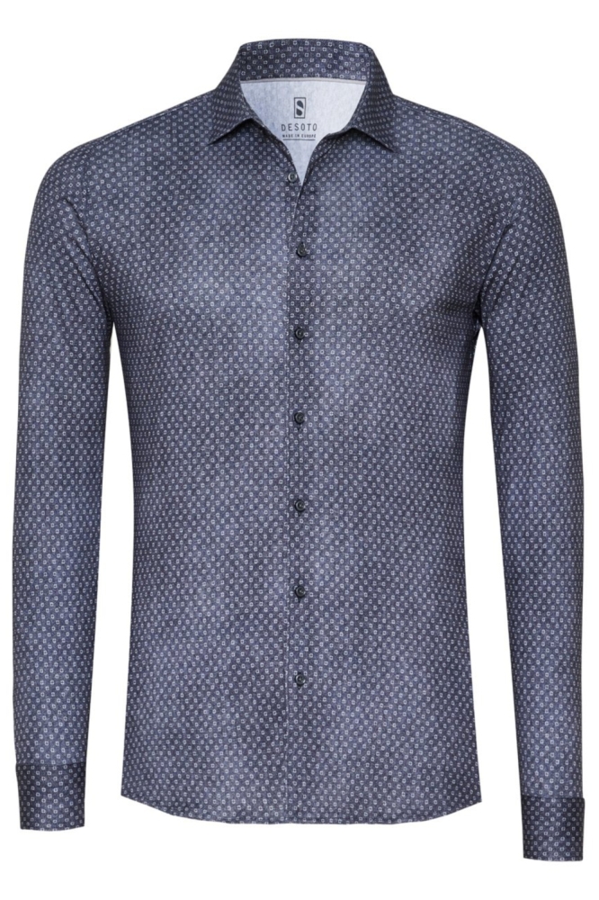 Desoto blauwe heren overhemd | 