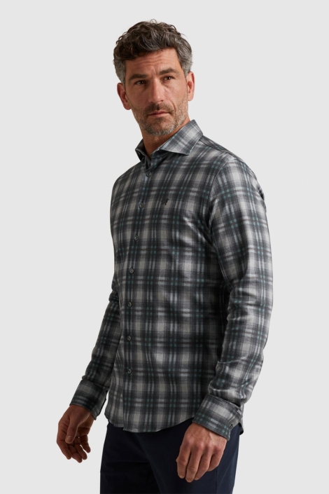 Vanguard grijze heren overhemd | Model zijaanzicht