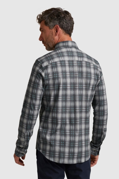 Vanguard grijze heren overhemd | Model achteraanzicht