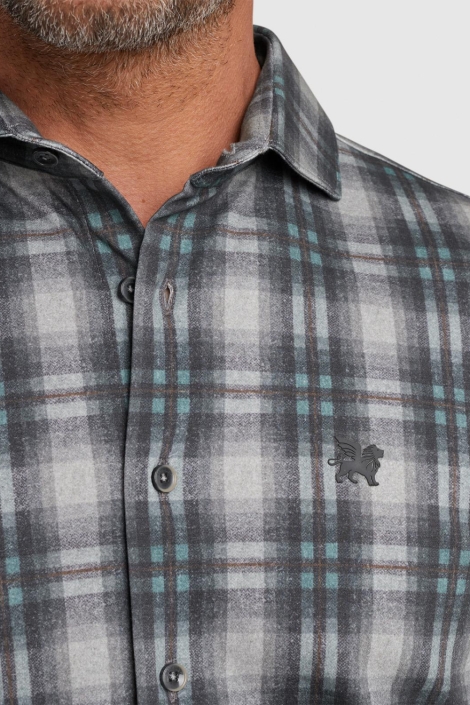 Vanguard grijze heren overhemd | Close up