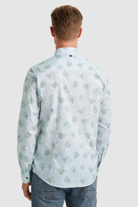 Vanguard beige heren overhemd | Model achteraanzicht