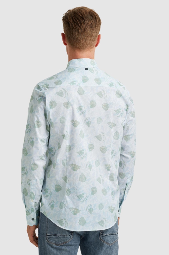 Vanguard beige heren overhemd | Model achteraanzicht