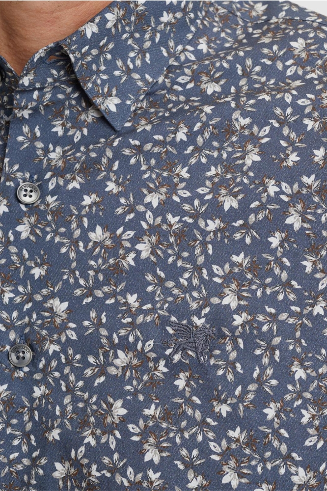 Vanguard blauwe heren overhemd | Close up