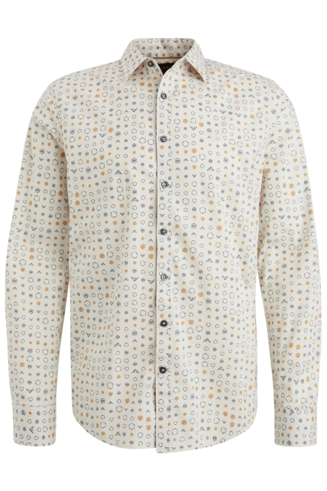 PME legend beige heren overhemd | Vooraanzicht