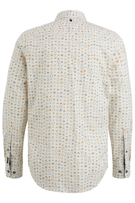 PME legend beige heren overhemd | Achteraanzicht