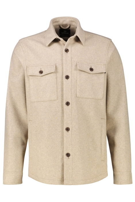 Lerros beige heren jas | Vooraanzicht