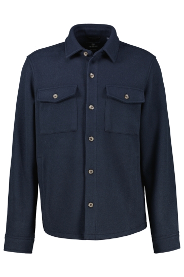 Lerros Jas URBAN STYLE OVERHEMD JAS IN WOLLOOK 2581280 485 CLASSIC NAVY