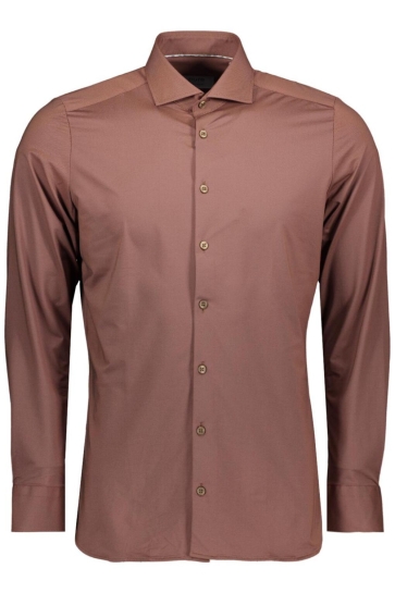 Pure H. Tico OVERHEMD E21300 21750 232 BROWN PLAIN