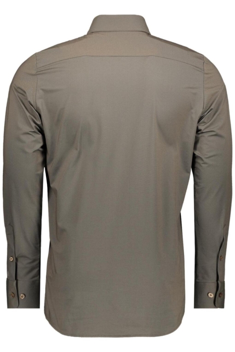 Pure H. Tico bruine heren overhemd | Achteraanzicht