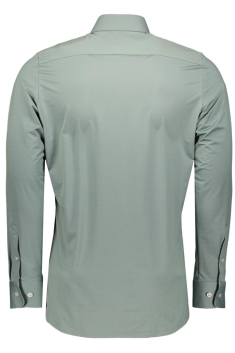 Pure H. Tico groene heren overhemd | Achteraanzicht