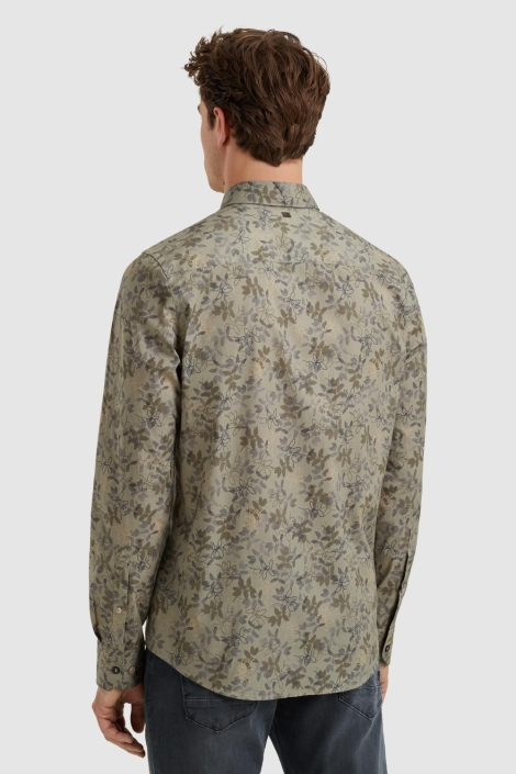 Vanguard groene heren overhemd | Model achteraanzicht