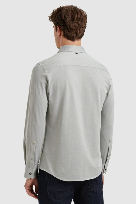 Vanguard beige heren overhemd | Model achteraanzicht