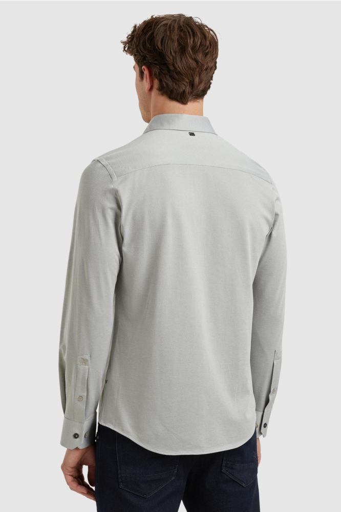 Vanguard beige heren overhemd | Model achteraanzicht