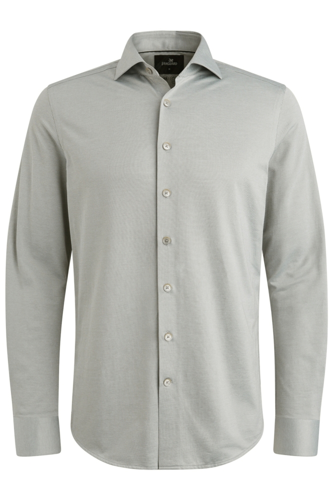 Vanguard beige heren overhemd | Vooraanzicht