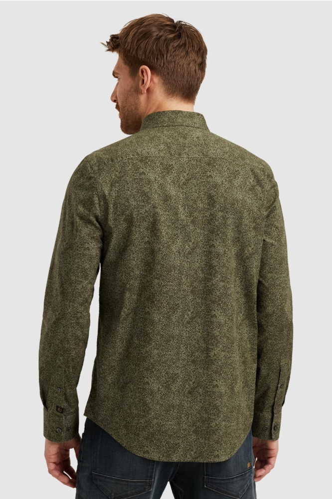 PME legend groene heren overhemd | Model achteraanzicht