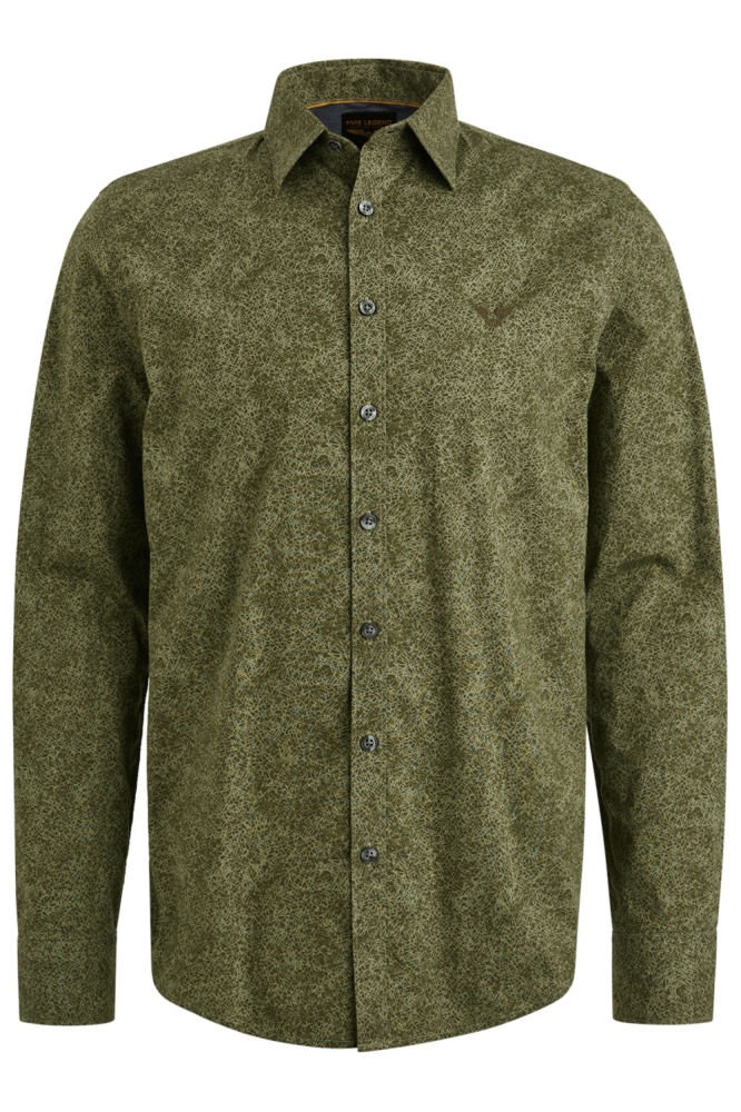 PME legend groene heren overhemd | Vooraanzicht
