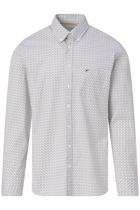 Campbell witte heren overhemd | Vooraanzicht