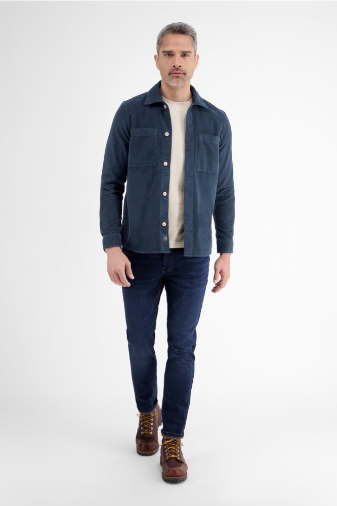 Lerros blauwe heren overhemd | Model