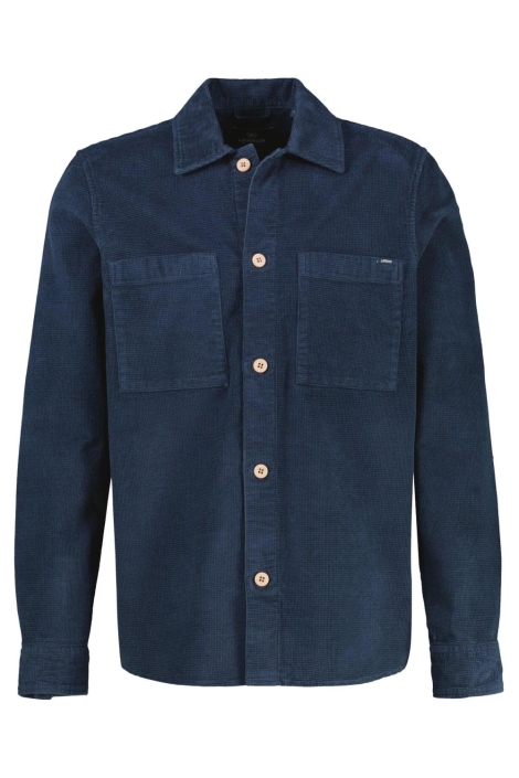 Lerros blauwe heren overhemd | Vooraanzicht