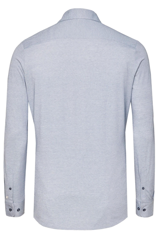 Pure H. Tico blauwe heren overhemd | Achteraanzicht
