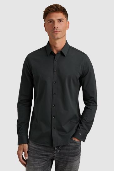 Cast Iron long sleeve shirt twill jersey 2 t Blauw