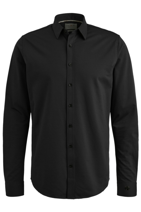 Cast Iron zwarte heren overhemd | Vooraanzicht