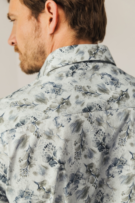 State of Art groene heren overhemd | Close up