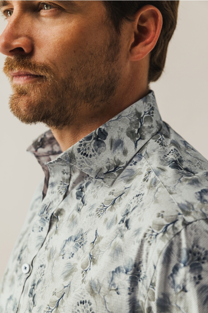 State of Art groene heren overhemd | Close up