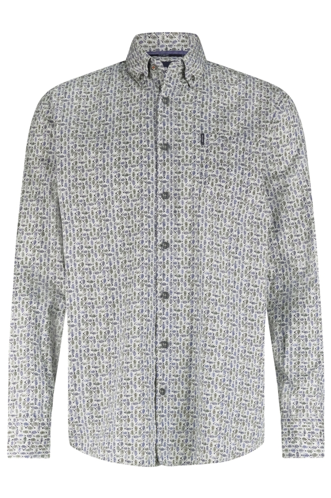 State of Art blauwe heren overhemd | Vooraanzicht