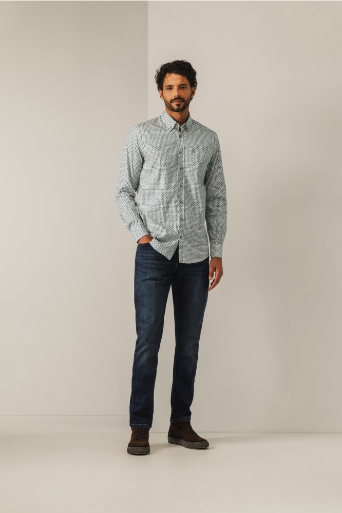 State of Art blauwe heren overhemd | Model