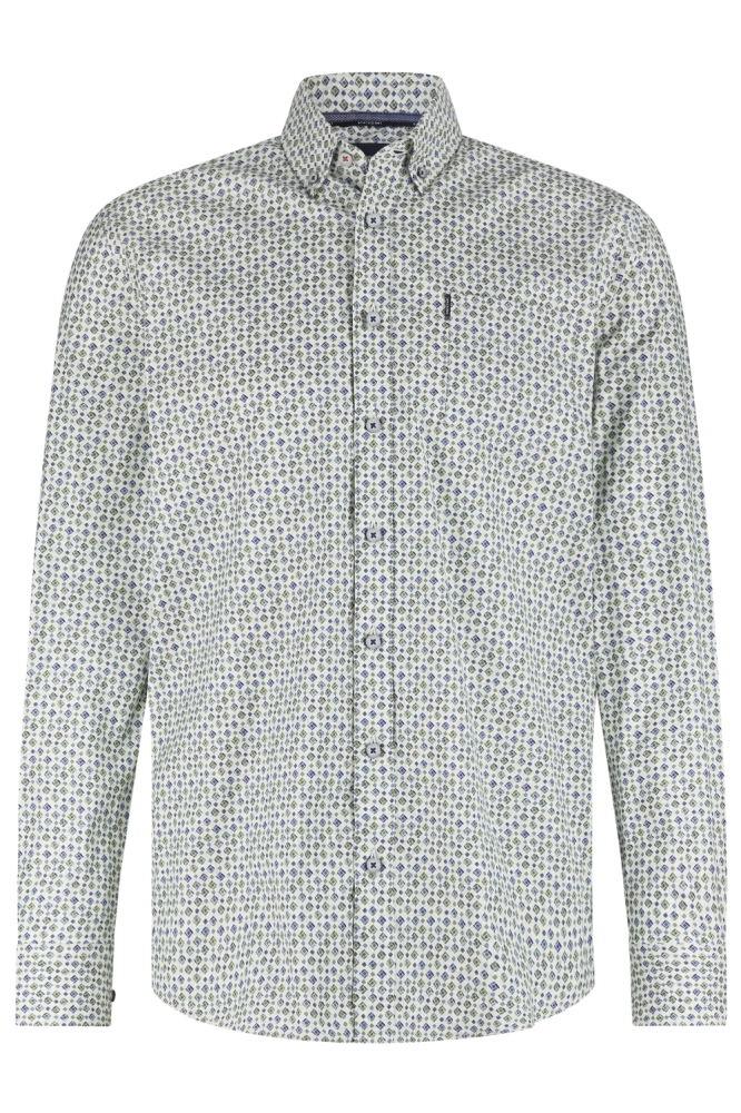 State of Art blauwe heren overhemd | Vooraanzicht