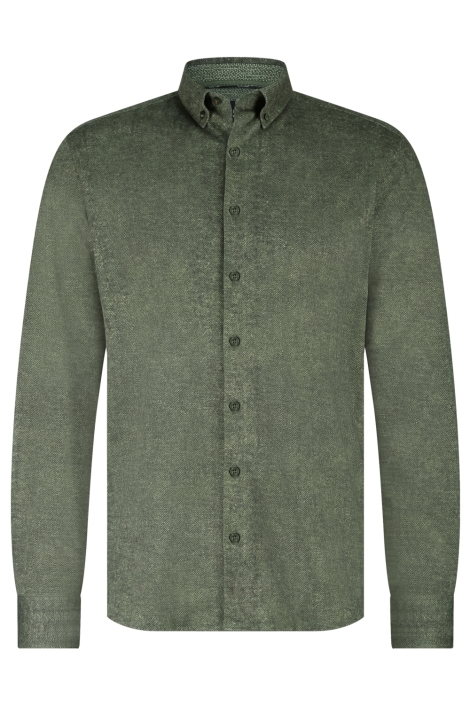 State of Art groene heren overhemd | Vooraanzicht