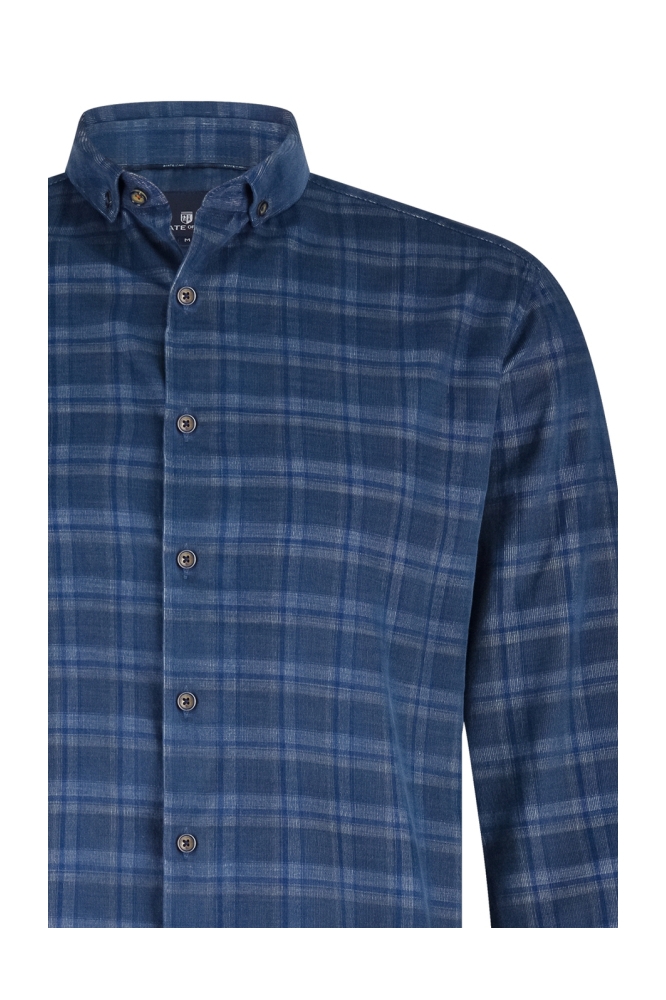 State of Art blauwe heren overhemd | Close up