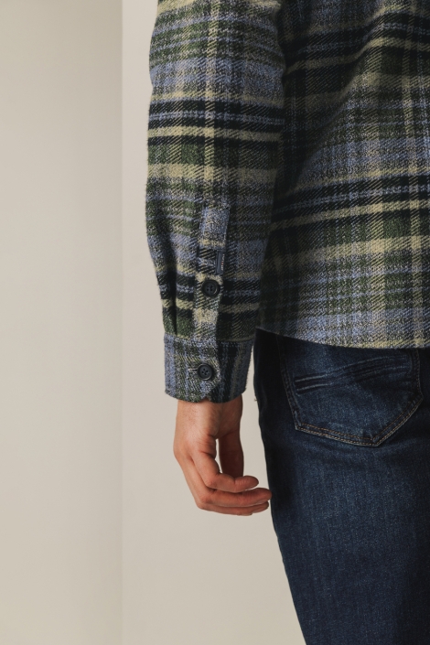 State of Art blauwe heren overhemd | Close up