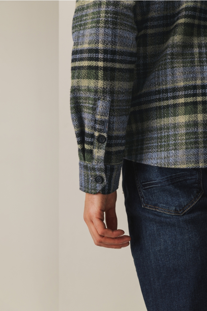 State of Art blauwe heren overhemd | Close up