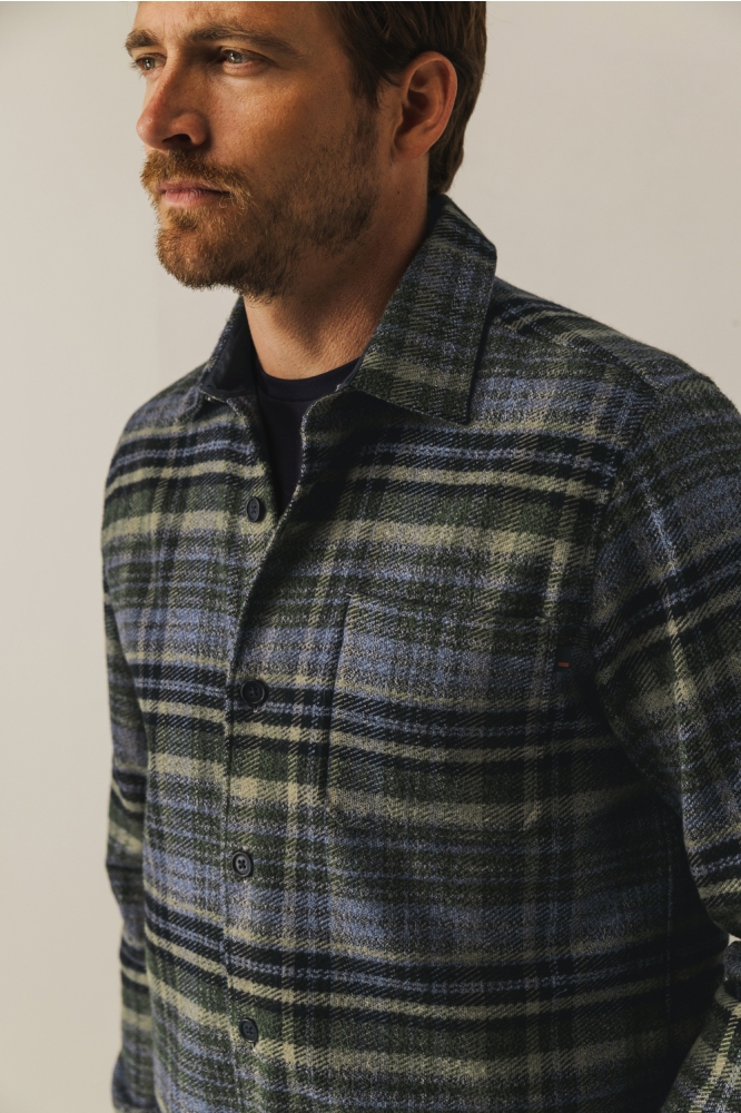 State of Art blauwe heren overhemd | Close up