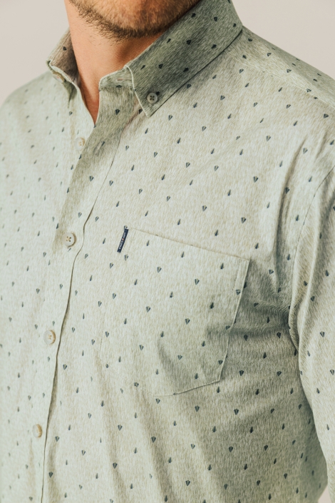 State of Art groene heren overhemd | Kleurstaal