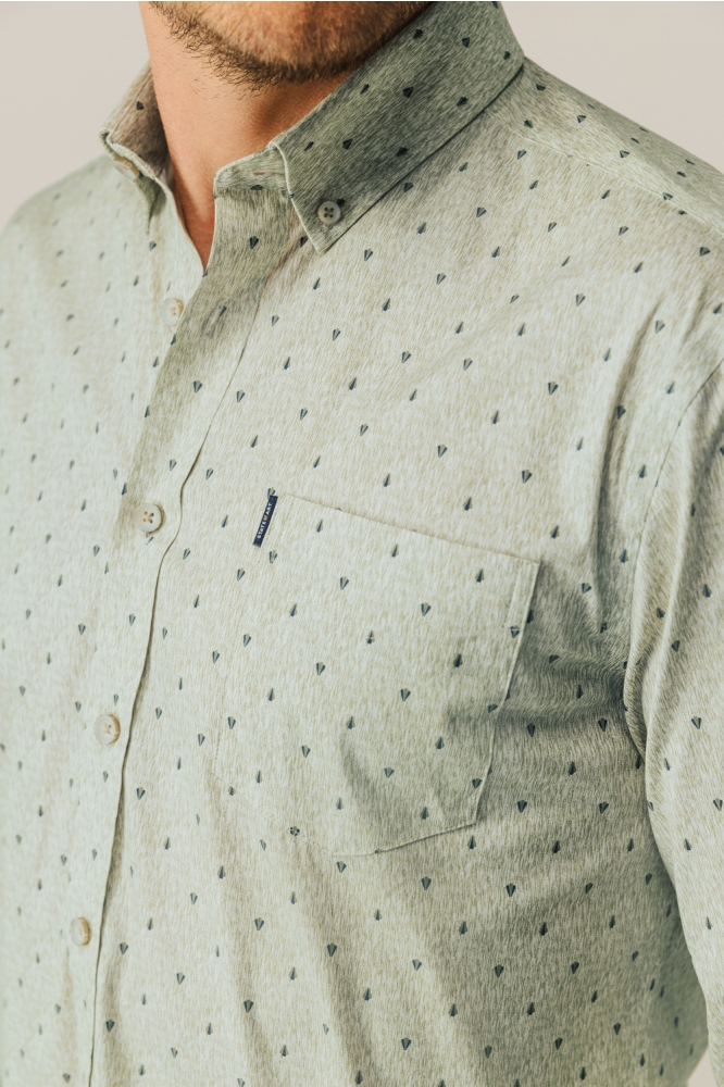 State of Art groene heren overhemd | Kleurstaal