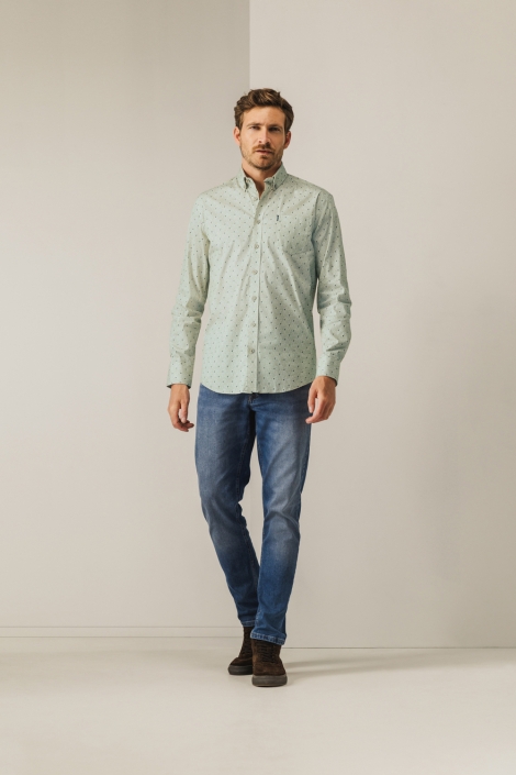 State of Art groene heren overhemd | Model