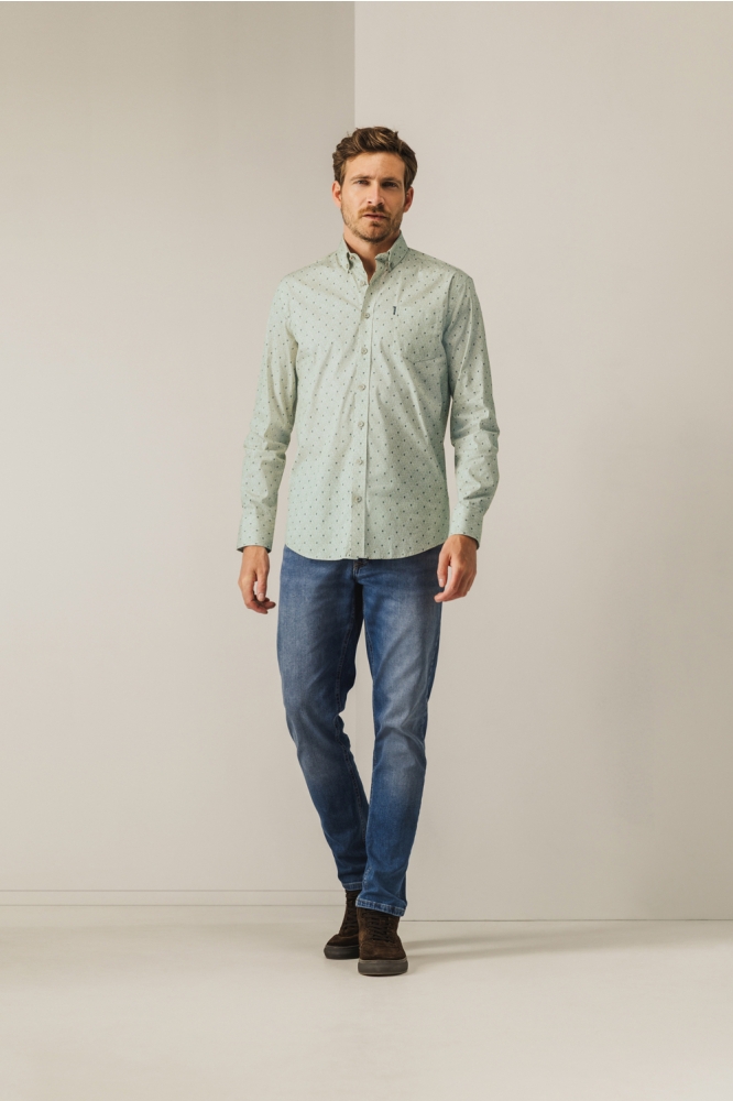 State of Art groene heren overhemd | Model