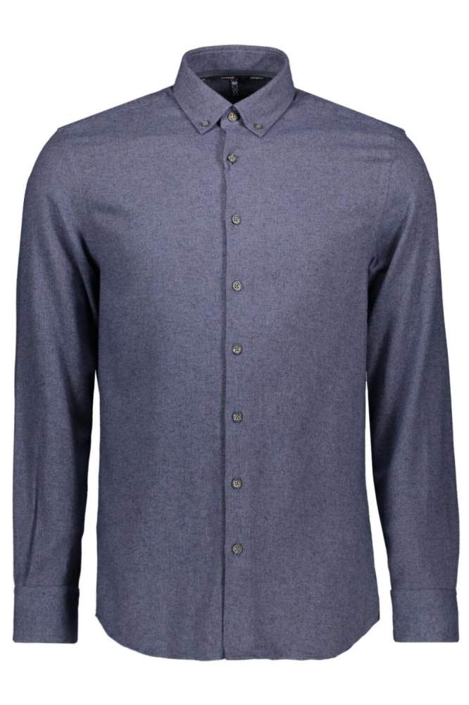 State of Art blauwe heren overhemd | Vooraanzicht