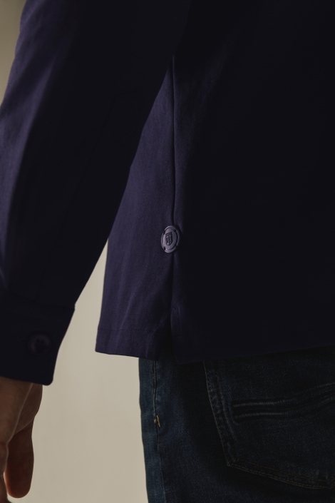 State of Art blauwe heren overhemd | Close up