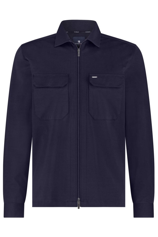 State of Art blauwe heren overhemd | Vooraanzicht