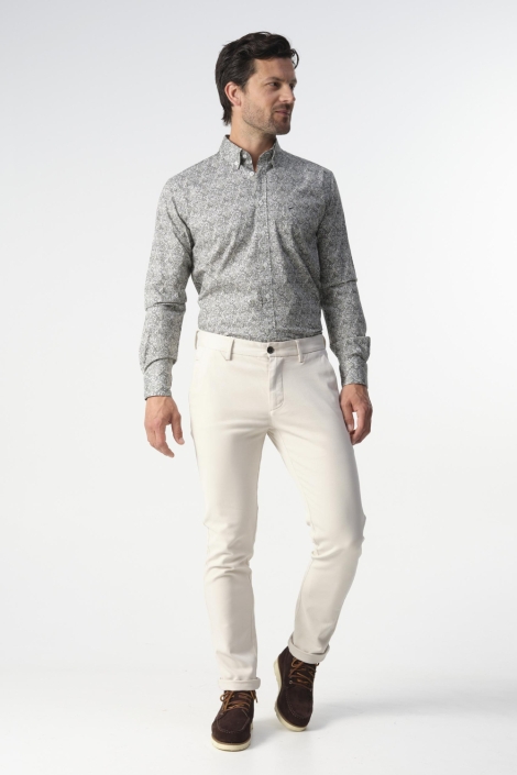 Campbell groene heren overhemd | Model