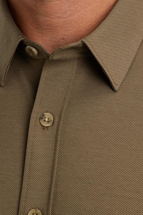 Cast Iron groene heren overhemd | Close up