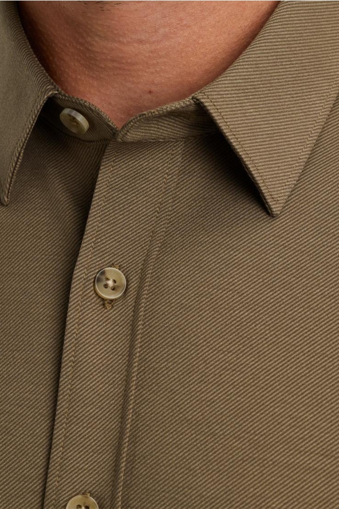 Cast Iron groene heren overhemd | Close up