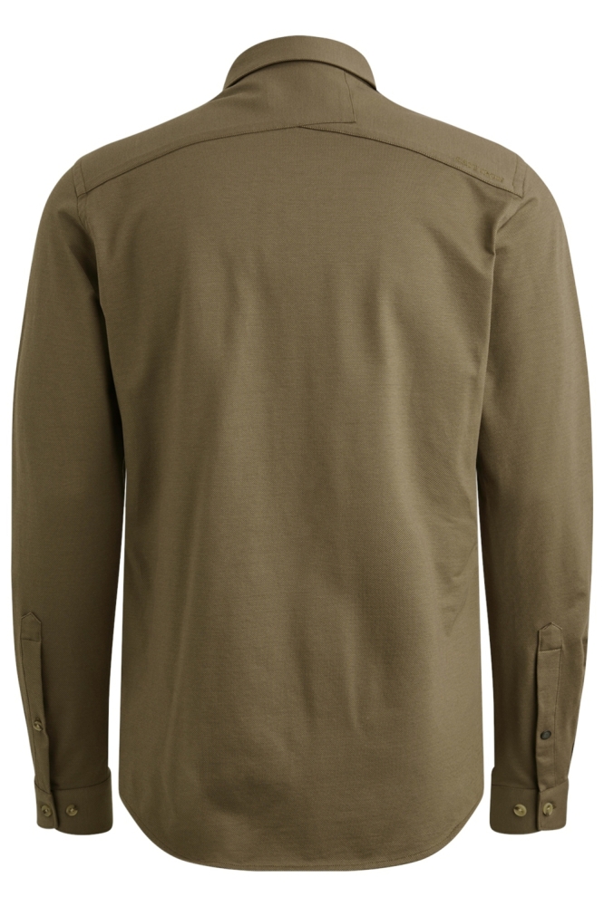 Cast Iron groene heren overhemd | Achteraanzicht