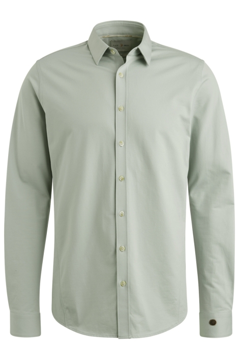 Cast Iron groene heren overhemd | Vooraanzicht